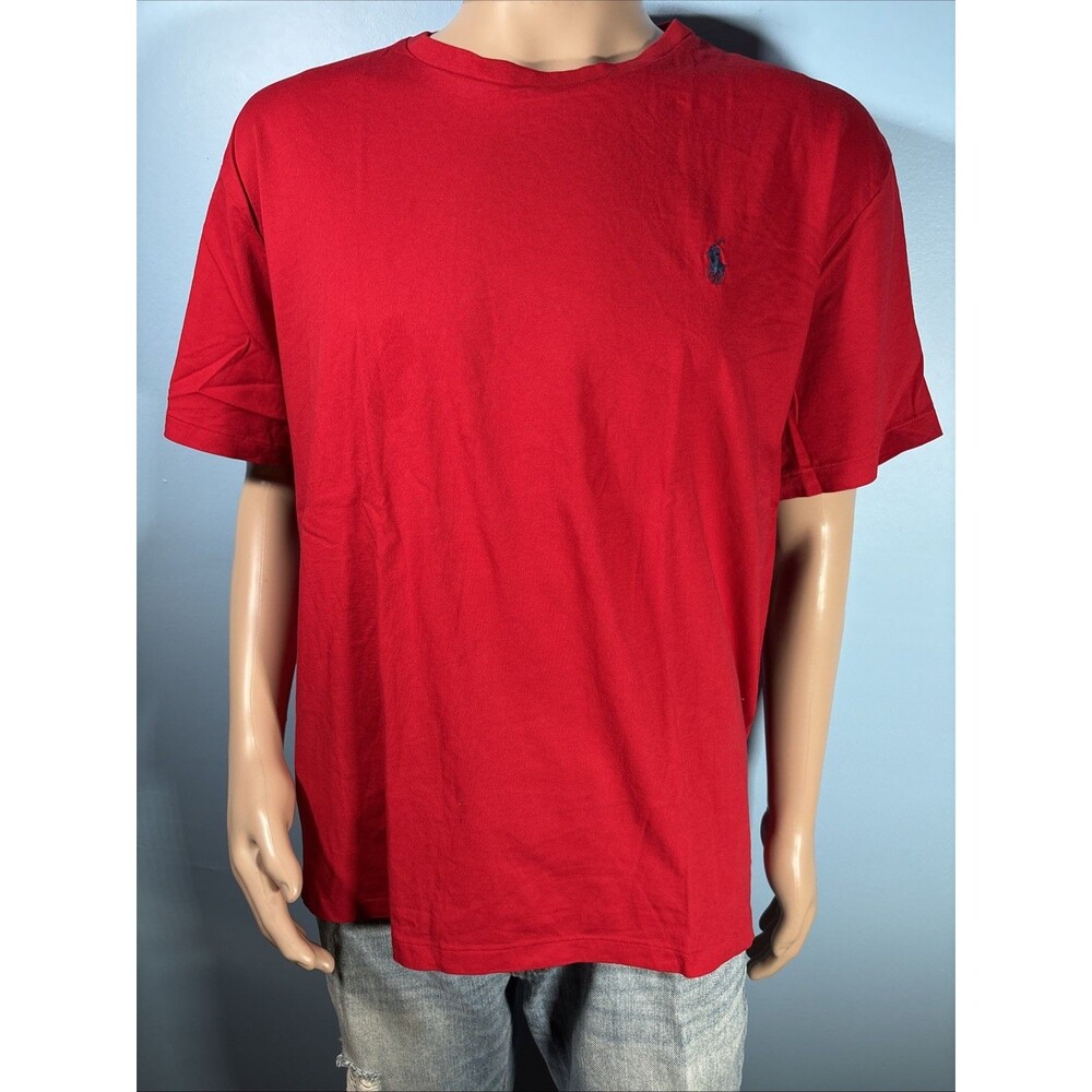 Polo Ralph Lauren T-Shirt (Men’s size XL) • Red • Logo Tee • EUC
